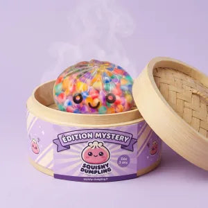 Mystery Dumpling Squishy filled with colorful beads, photo 1