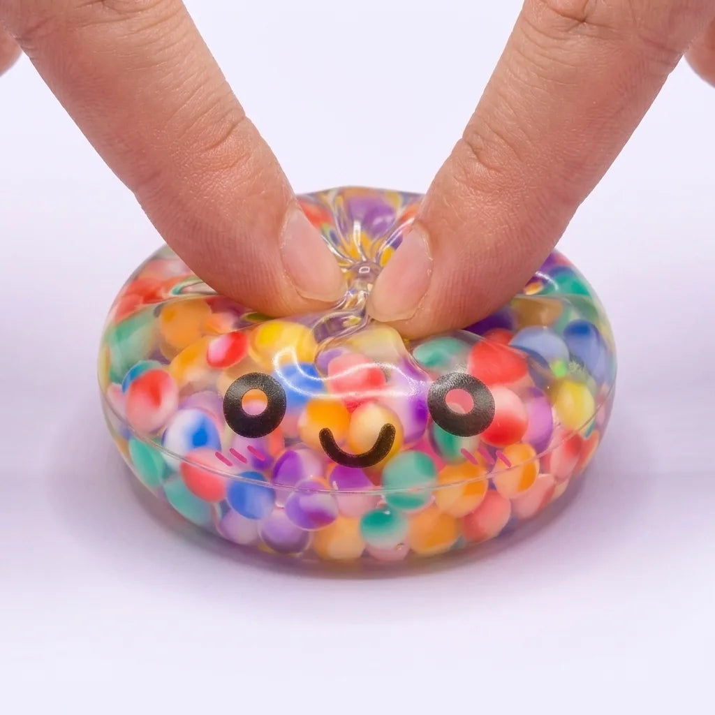 Mystery Dumpling Squishy filled with colorful beads, photo 2