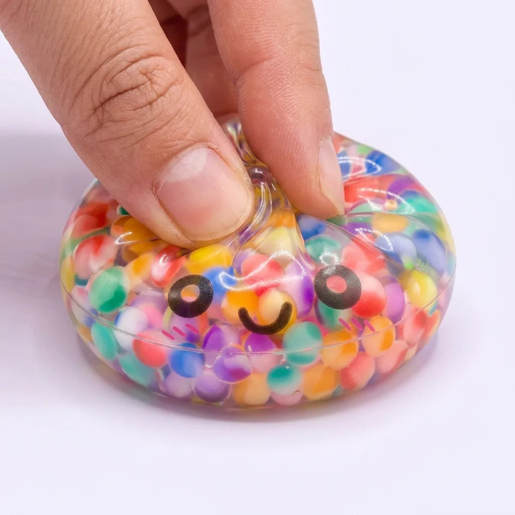 Mystery Dumpling Squishy filled with colorful beads, photo 4