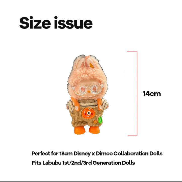 Labubu Custom |orange overalls set My Store