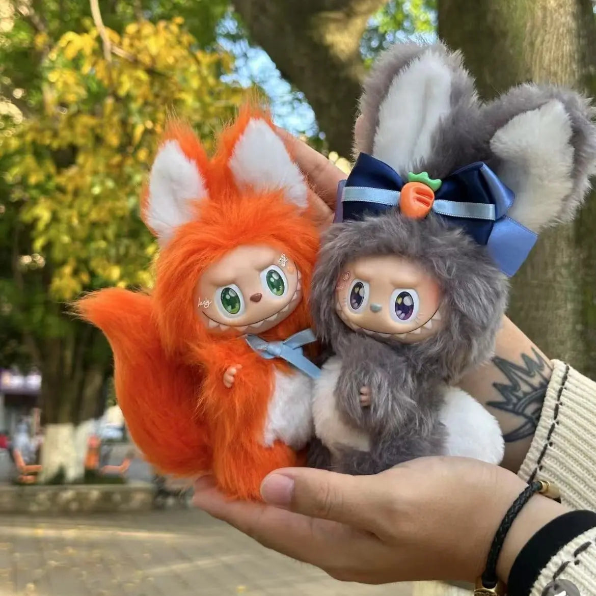 ZIMOMO Doll –Fox and rabbit Custom Plush from Authentic 1st Gen Macaron Series