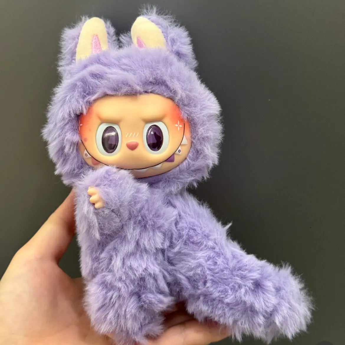 手工制作 17cm ZIMOMO 娃娃——来自真实第一代马卡龙系列的 Taro 紫色定制毛绒玩具