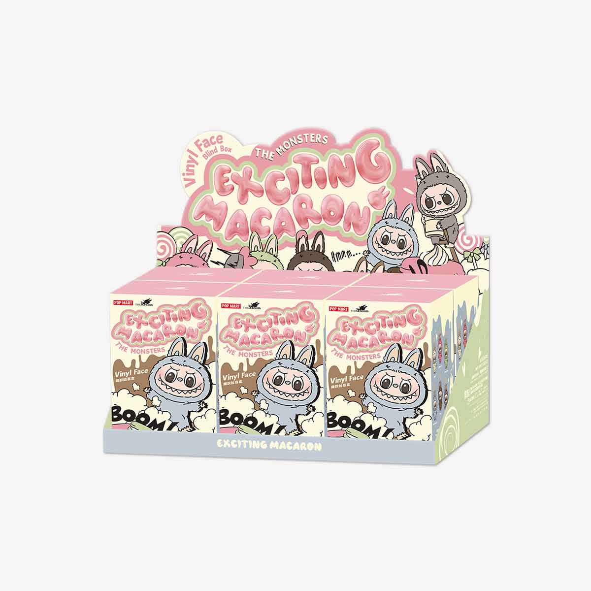 Labubu V1 The Monsters Exciting Macaron Series Plush Pendant Blind Box MaMasquishy
