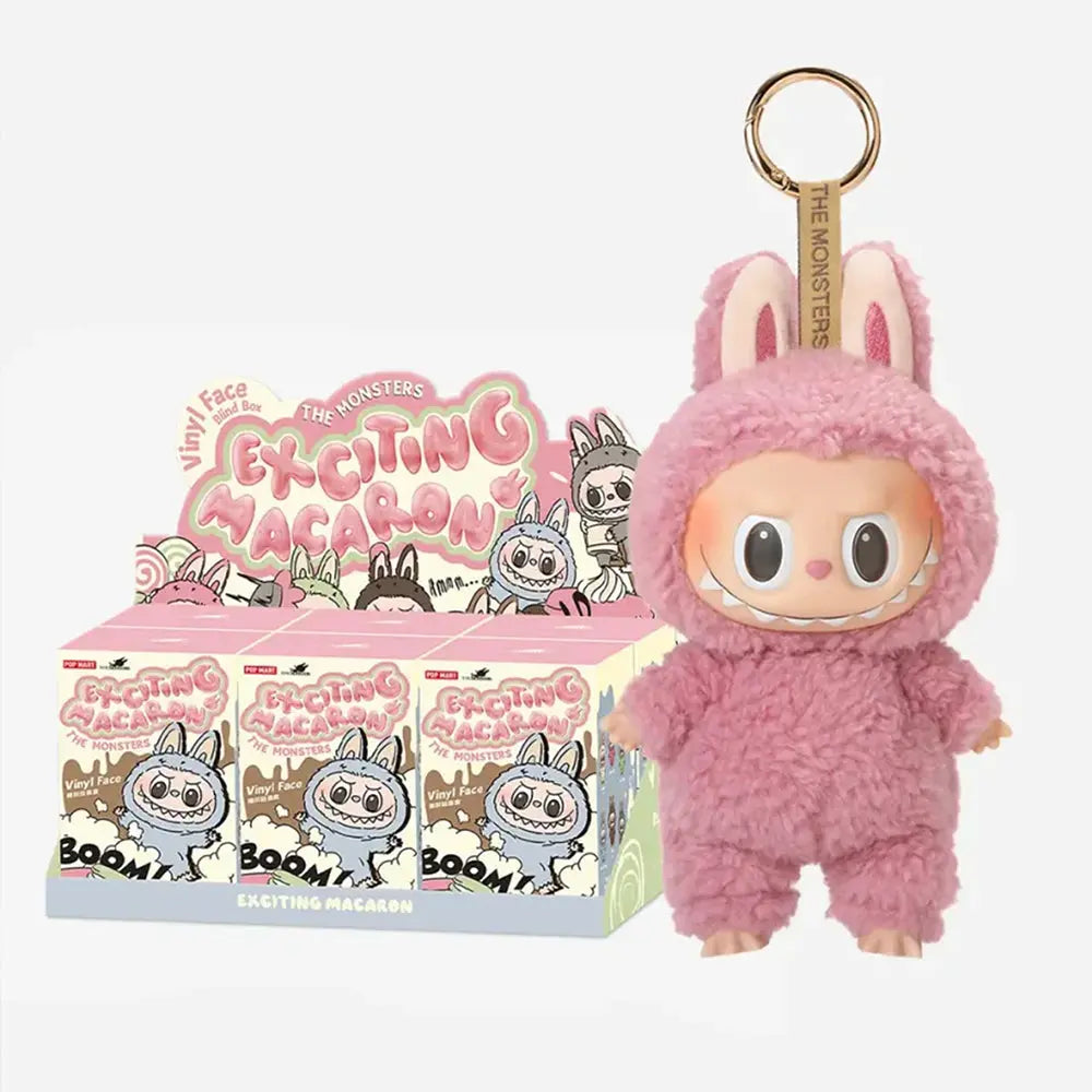 Labubu V1  Exciting Macaron Series Plush Pendant Blind Box